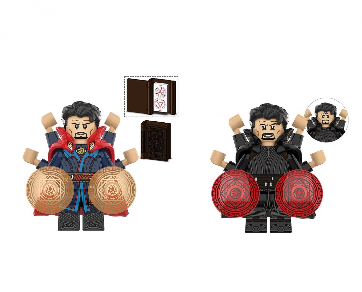 Doctor Strange and Blackening Doctor Strange Minifigures Compatible Lego Doctor Strange 2 Sets