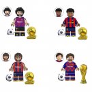 Neymar Ronaldinho Suarez Messi Minifigures Fit Lego Barça Football Sets