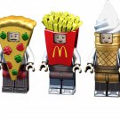 Pizza Ice Cream Potato Chips Minifigures Compatible Lego Minifigures Series