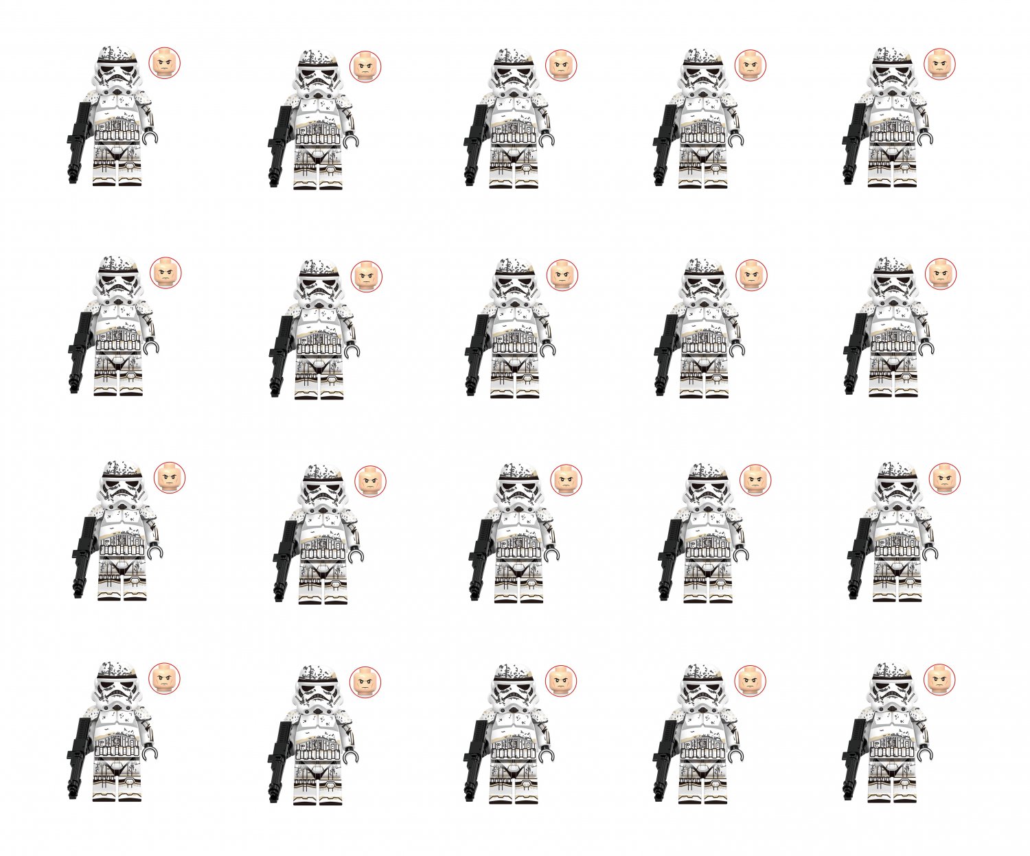 20pcs Star Wars Remnant Stormtrooper Minifigures Fit Lego The Mandalorian TV &iuml;&raquo;&iquest;Sets