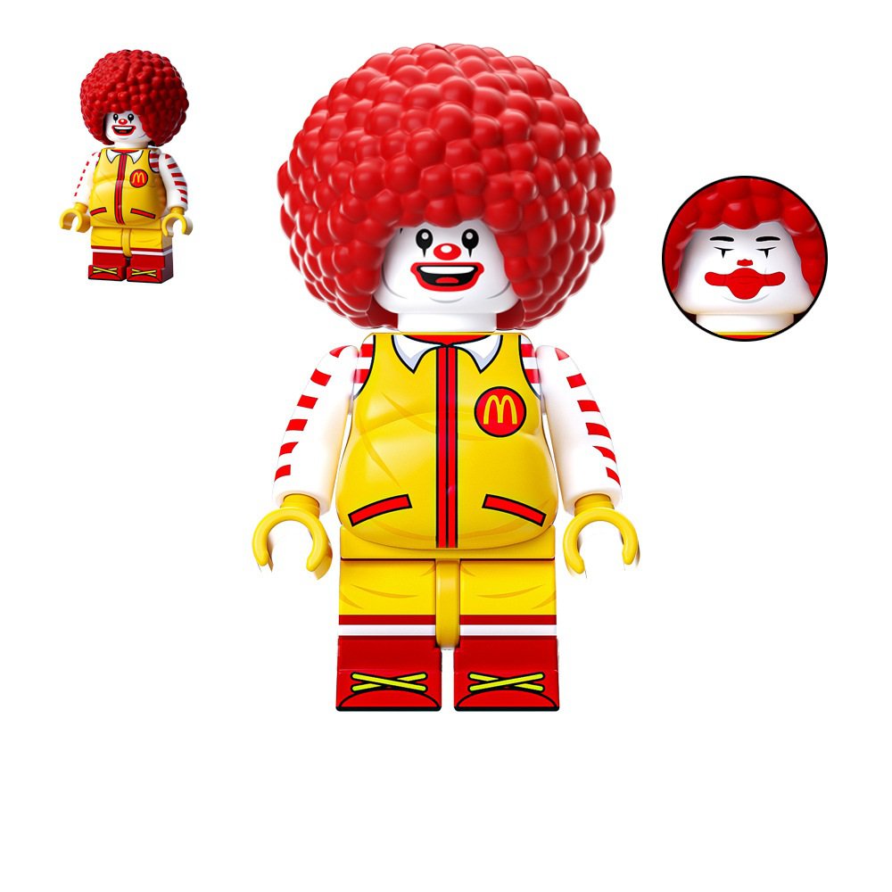 Fat Ronald Mc donald Minifigures Fit Lego Minifigure