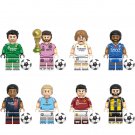 Courtois Messi Haaland Mbappe Minifigures Fit Lego Football Club Band Sets