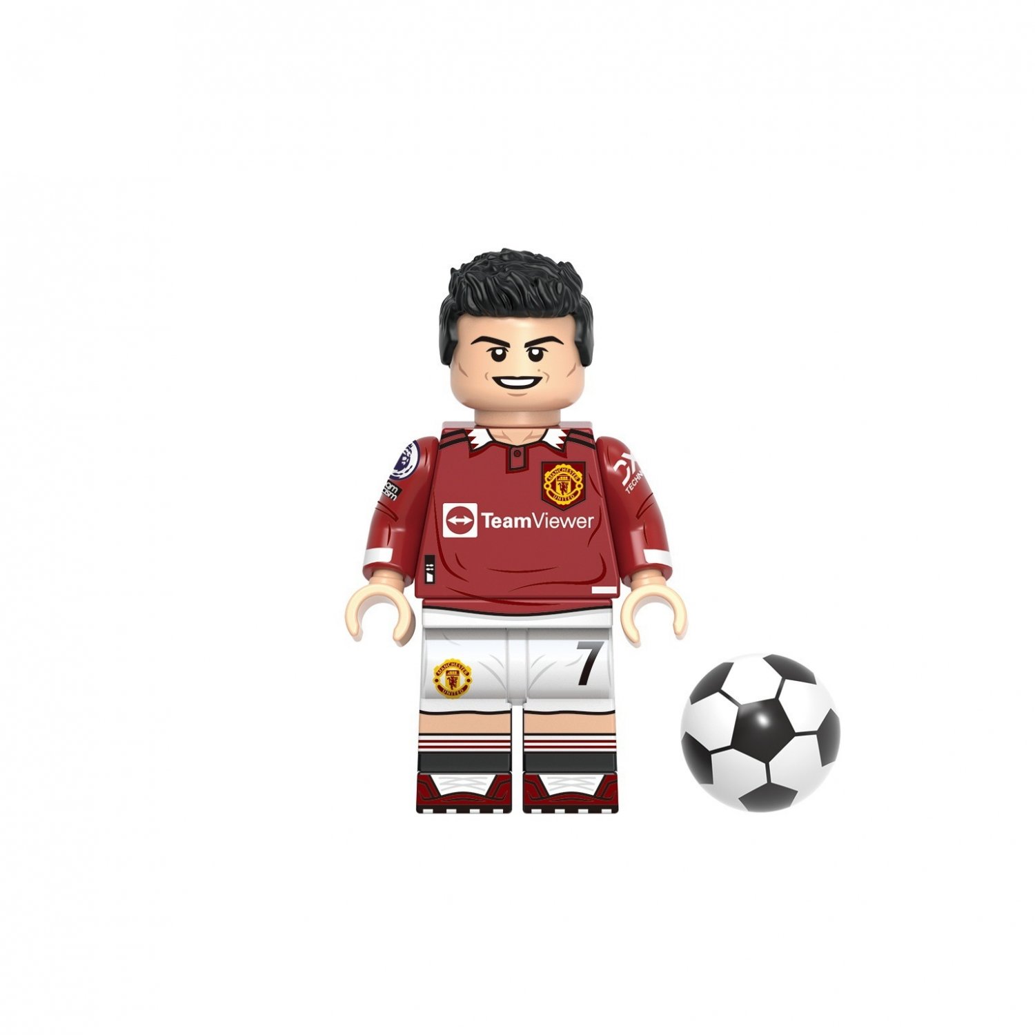 Manchester Ronaldo Minifigures Fit Lego Football Minifigure