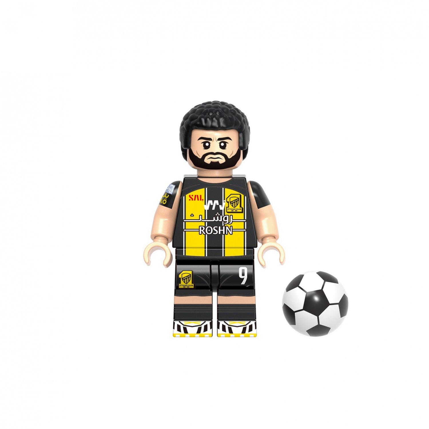 Ittihad Football Club Benzema Minifigures Fit Lego Football Minifigure