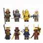 8 Heavy Japan Samurai Minifigures Compatible Lego Movie Sets