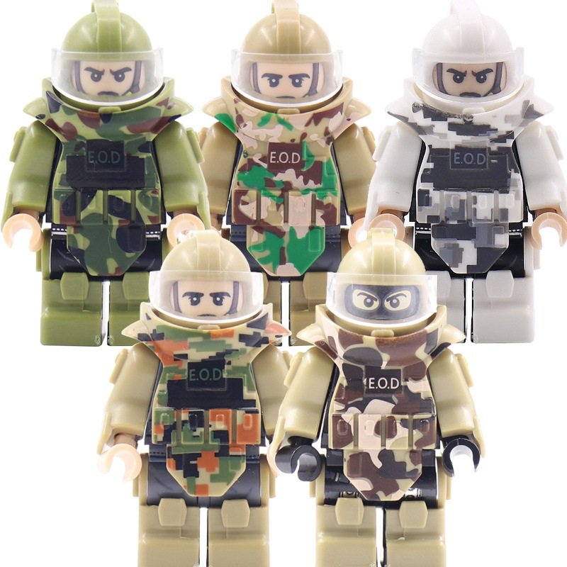 Camouflage Heavy The Hurt Locker Minifigures Fit Lego Military Sets