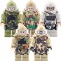 Camouflage Heavy The Hurt Locker Minifigures Fit Lego Military Sets