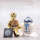 R2D2 and Golden C3PO Minifigures Fit Lego Star War Sets