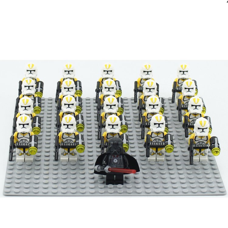 21pcs Clone commander Darth Vader Minifigures Fit Lego Star Wars Sets