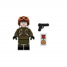White Lily Minifigures Fit Lego WW2 Soviet Soldier Minifigure