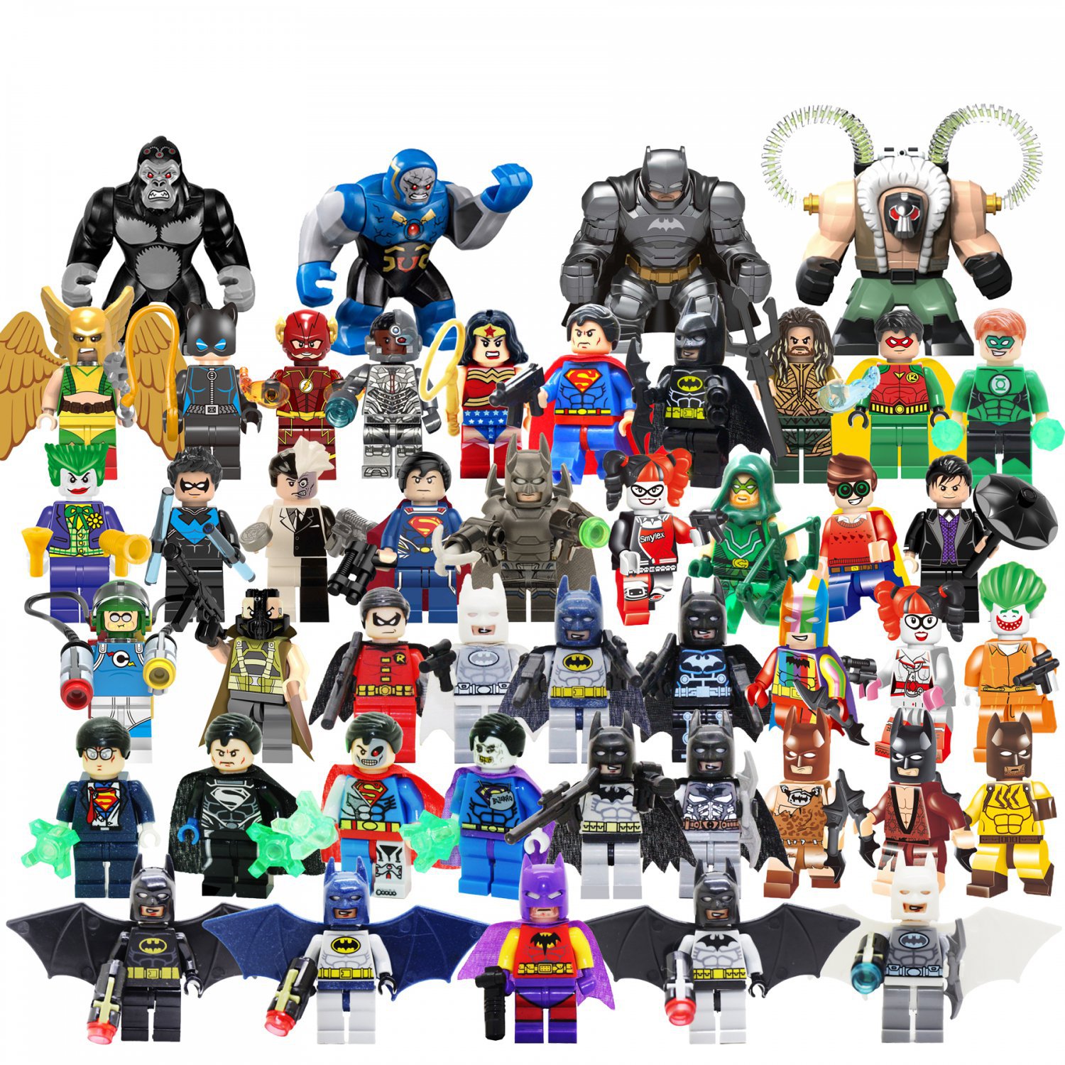 46pcs DC Justice League Character Minifigures Compatible Lego Super Heroes Sets