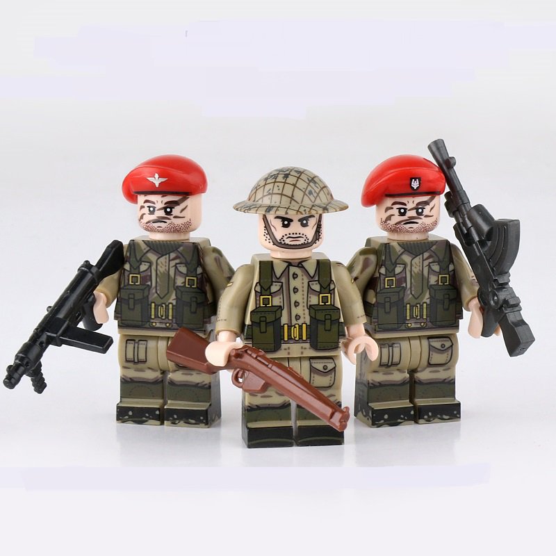 British infantry during World War II Minifigures Fit Lego North African Campaign Sets