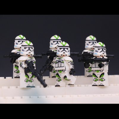 Clone Trooper 442th Attack Battalion Minifigures Fit Lego Star Wars Movie Sets