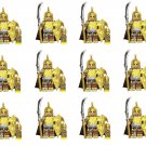 12 Heavy Noldor Elf Warrior Minifigures Fit Lego The Lord of the Rings Sets