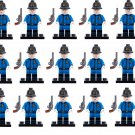 15pcs Britain London Police Minifigures Fit Lego City Police Sets