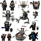16pcs Dr .Toilet Man Gman UFO Toilet Man Camera Man Minifigures Fit Lego Toilet Man Sets