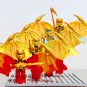 4pcs Golden wing Lloyd Minifigures Fit Lego Ninjago Sets