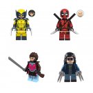 Gambit Deadpool Wolverine Laura Kinney Minifigures Fit Lego Deadpool & Wolverine Movie Sets