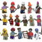 16pcs Plants vs. Zombies Minifigures Fit Lego Halloween Zombies Sets
