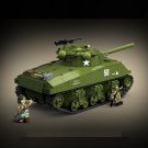 America M4A3 Sherman Medium Tank Minifigures Fit Lego WW2 Tank Sets