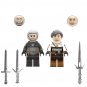 Geralt z Rivia and Cirilla Minifigures Fit Lego Game Sets