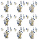 9 Heavy Silvery Stormwind City Guard Minifigures Fit Lego Game Sets