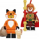 Wu kong and Fox Costume Girl Minifigures Fit Lego Game Sets