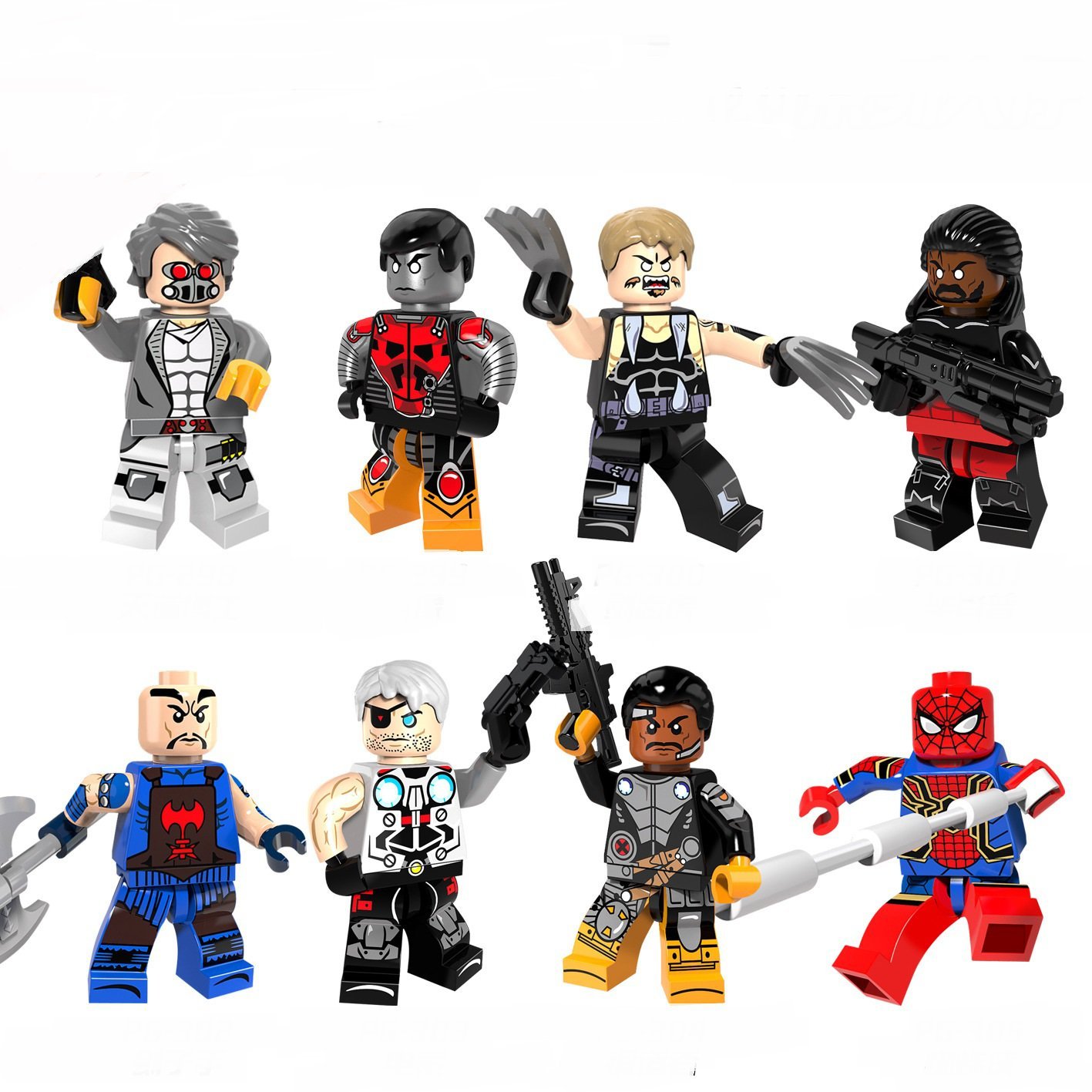Lucas Bishop Cable Forge Dr. Nemesis Minifigures Fit Lego The X-Men Sets