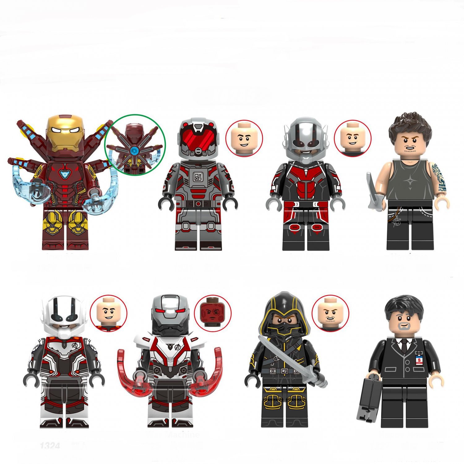 Ant-Man Wasp Hawkeye War Machine Minifigures Fit Lego The Avengers Movie Sets