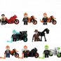 8pcs Ghost Rider Motorcycle Minifigures Fit Lego Super Heroes Sets