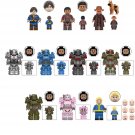 10pcs Fallout Season 1 Power Armor character Minifigures Fit Lego Movie Sets
