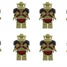 8pcs Orc Soldier Minifigures Fit Lego World of Warcraft Movie Sets