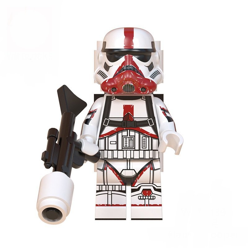Flame Trooper Minifigures Fit Lego Star Wars TV Minifigure