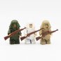 3pcs US Camouflage Clothing Sniper Minifigures Fit Lego WW2 Military Sets