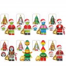 Grinch Jake Sally Santa Rex Holiday Elf Minifigures Fit Lego Christmas Sets