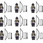 9pcs Kyuzo Minifigures Fit Lego Japan Warrior Sets