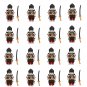 16pcs Gion Minifigures Fit Lego Japan Warrior Sets