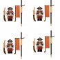 4pcs Apenanka Minifigures Fit Lego Japan Warrior Sets