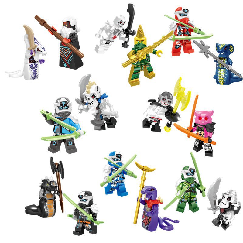 Kai Lloyd Kruncha Snake Army Minifigures Compatible Lego Ninjago Season 12 Sets