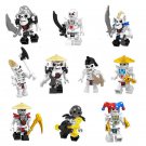 10pcs Ninjago Skeleton Minifigures Compatible Lego Ninjago Sets
