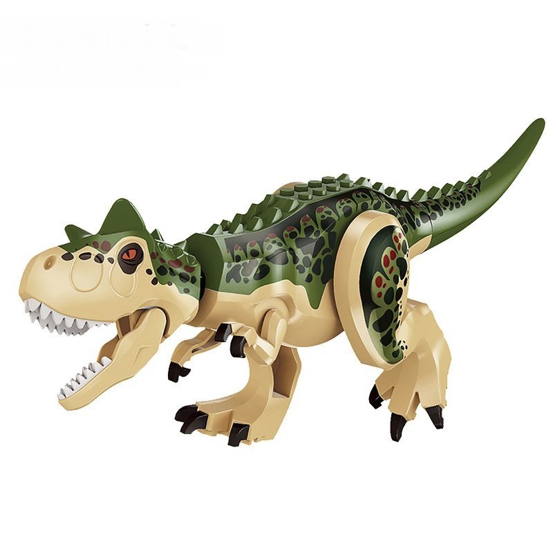 Green Carnotaurus Minifigures Fit Lego Jurassic World Movie Minifigures