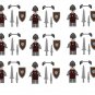 9pcs Wolfpack Warrier Minifigures Fit Lego medieval knight Sets