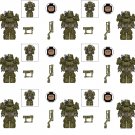9pcs Camouflage Power Armor Minifigures Fit Lego Fallout Season 1 Sets