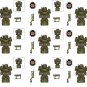 9pcs Camouflage Power Armor Minifigures Fit Lego Fallout Season 1 Sets