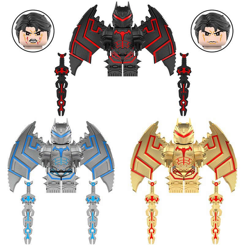 3pcs Heavy Hellbat Minifigures Fit Lego Batman Mech Sets