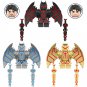 3pcs Heavy Hellbat Minifigures Fit Lego Batman Mech Sets