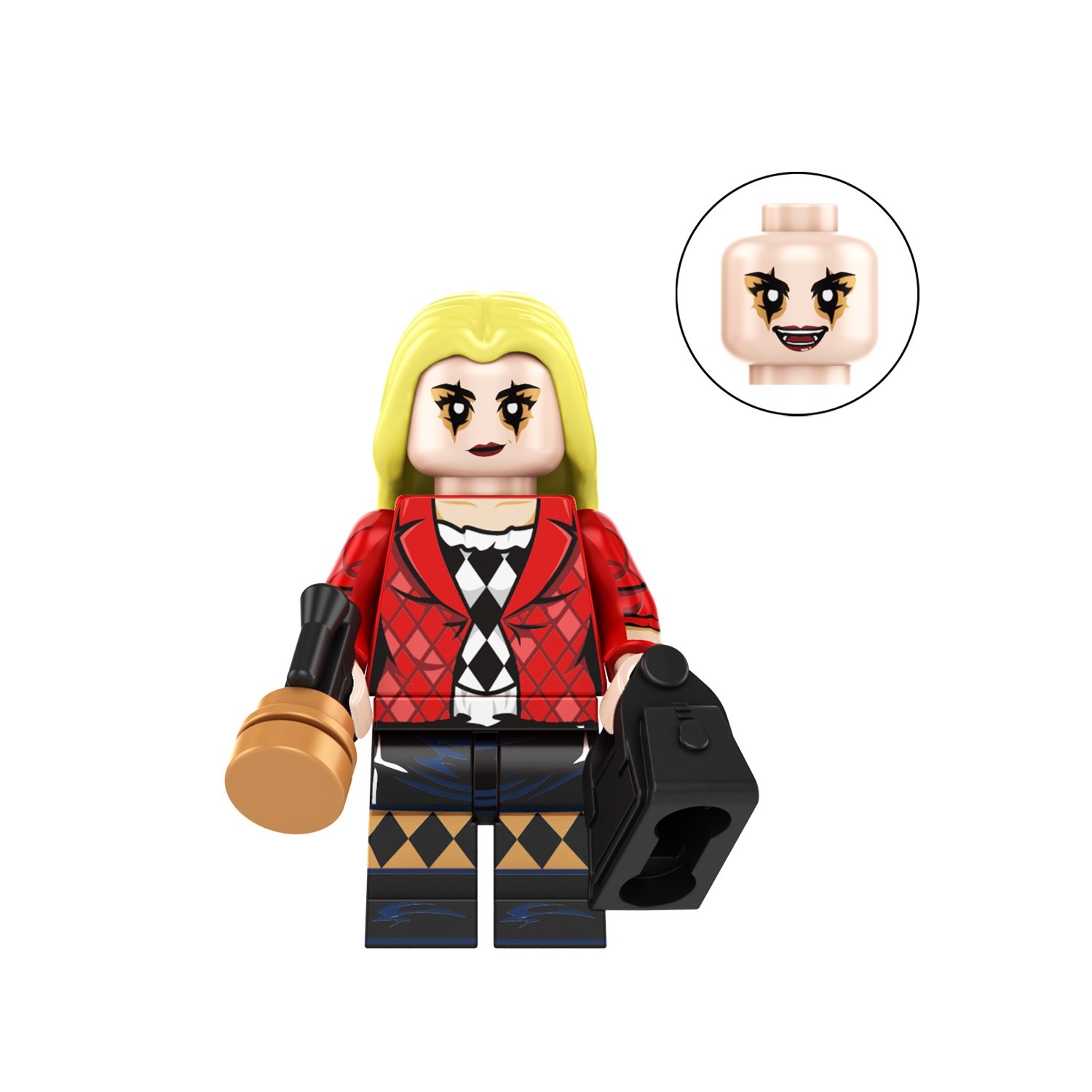 Gaga Quinn 2024 Minifigures Fit Lego Joker 2 Movie Minifigure