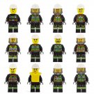 12pcs Firefighter High temperature protective clothing Minifigures Fit Lego City Firefighter Sets