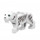 Snow Toothed Tiger Minifigures Fit Lego City Zoo Sets