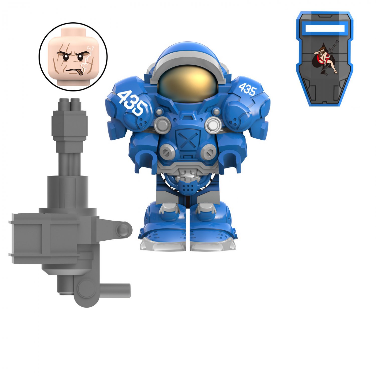 Tychus Minifigures Fit Lego Game Minifigure